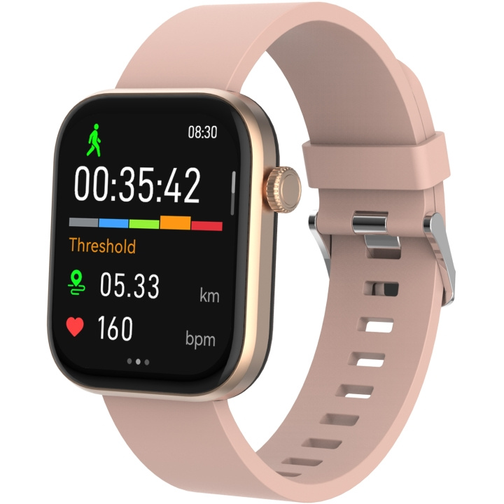 Denver Bluetooth AMOLED Smart Watch Rosa / Beige in the group Sport, leisure & Hobby / Smartwatch & Activity trackers / Smartwatches at TP E-commerce Nordic AB (C78954)