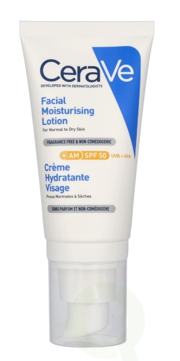 Cerave Facial Moisturising Lotion SPF50 52 ml For Normal To Dry Skin in the group BEAUTY & HEALTH / Skin care / Body health / Body lotion at TP E-commerce Nordic AB (C79100)