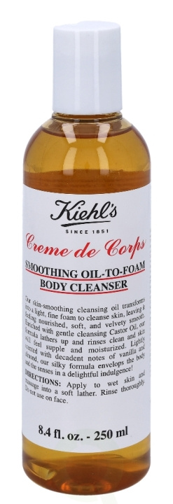 Kiehl\'s Creme De Corps Smoothing Oil-To-Foam Body Cleanser 250 ml in the group BEAUTY & HEALTH / Makeup / Makeup removal at TP E-commerce Nordic AB (C79113)