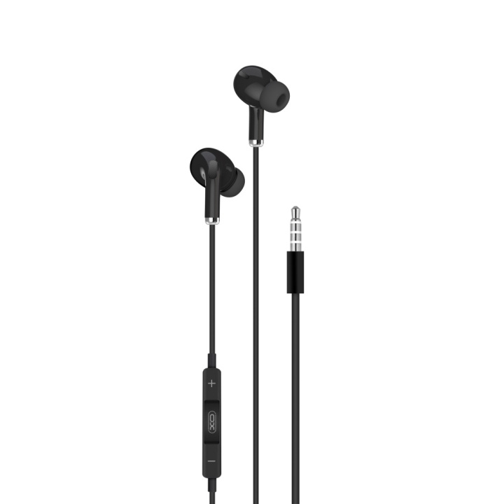 XO trådbundna hörlurar EP22 jack 3,5mm svart in the group HOME ELECTRONICS / Audio & Picture / Headphones & Accessories / Headphones at TP E-commerce Nordic AB (C79149)