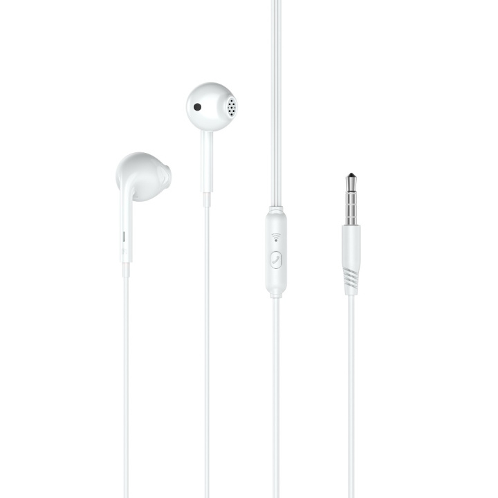 XO trådbundna hörlurar EP28 jack 3,5mm vit in the group HOME ELECTRONICS / Audio & Picture / Headphones & Accessories / Headphones at TP E-commerce Nordic AB (C79150)