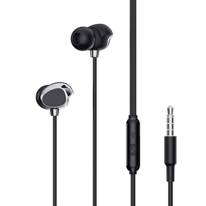 XO trådbundna hörlurar EP53 jack 3,5mm svart in the group HOME ELECTRONICS / Audio & Picture / Headphones & Accessories / Headphones at TP E-commerce Nordic AB (C79183)