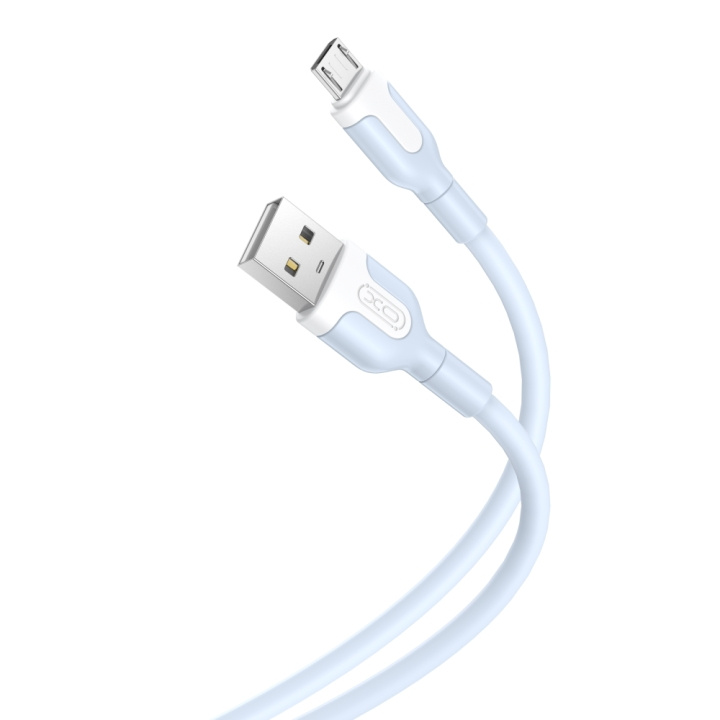 XO kabel NB212 USB - microUSB 1,0 m 2,1A blå in the group COMPUTERS & PERIPHERALS / Computer cables / USB / Micro-USB at TP E-commerce Nordic AB (C79186)