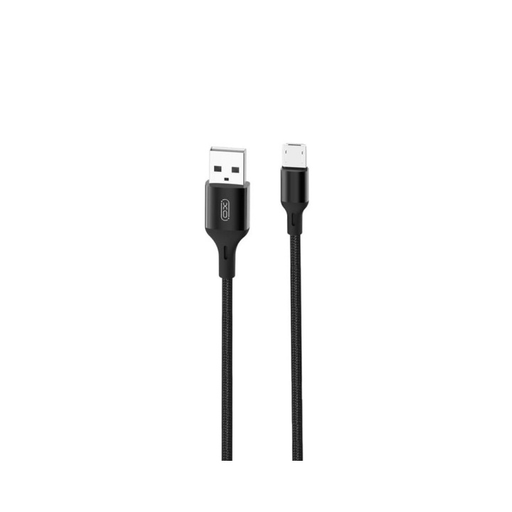 XO kabel NB143 USB - microUSB 2,0 m 2,4A svart in the group COMPUTERS & PERIPHERALS / Computer cables / USB / Micro-USB at TP E-commerce Nordic AB (C79195)