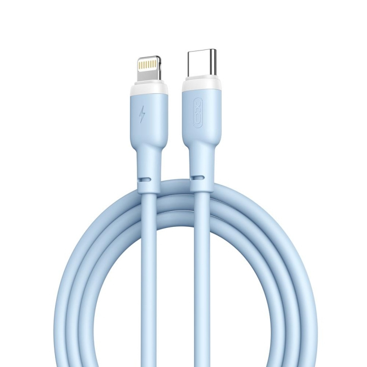 XO kabel NB208A PD USB-C - Lightning 1,0m 20W blå in the group COMPUTERS & PERIPHERALS / Computer cables / USB / USB-C at TP E-commerce Nordic AB (C79199)