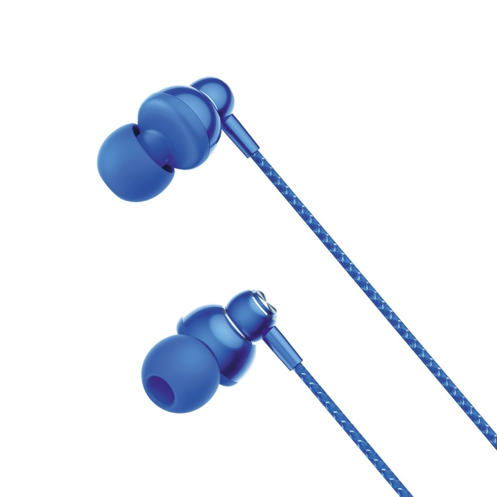 XO trådbundna hörlurar EP55 jack 3,5mm blå in the group HOME ELECTRONICS / Audio & Picture / Headphones & Accessories / Headphones at TP E-commerce Nordic AB (C79223)