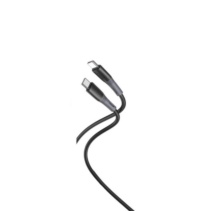 XO kabel NB-Q226B USB-C - USB-C 1m 60W svart in the group COMPUTERS & PERIPHERALS / Computer cables / USB / USB-C at TP E-commerce Nordic AB (C79233)