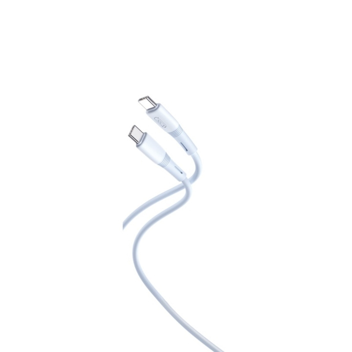 XO kabel NB-Q226B USB-C - USB-C 1m 60W blå in the group COMPUTERS & PERIPHERALS / Computer cables / USB / USB-C at TP E-commerce Nordic AB (C79235)