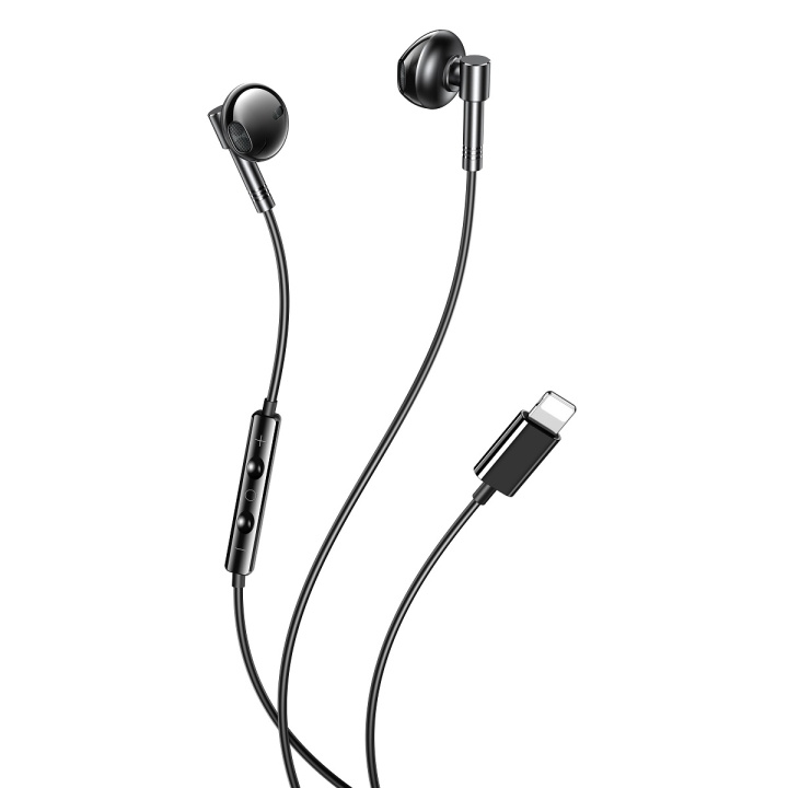 XO trådbundna hörlurar EP61 Lightning Bluetooth svart in the group HOME ELECTRONICS / Audio & Picture / Headphones & Accessories / Headphones at TP E-commerce Nordic AB (C79258)