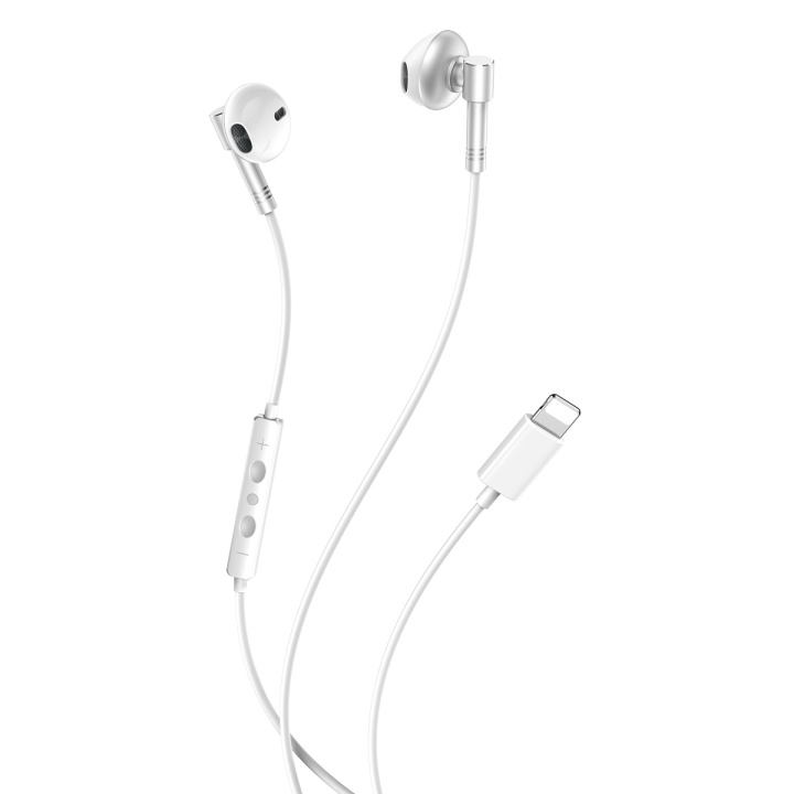 XO trådbundna hörlurar EP61 Lightning Bluetooth silver in the group HOME ELECTRONICS / Audio & Picture / Headphones & Accessories / Headphones at TP E-commerce Nordic AB (C79259)