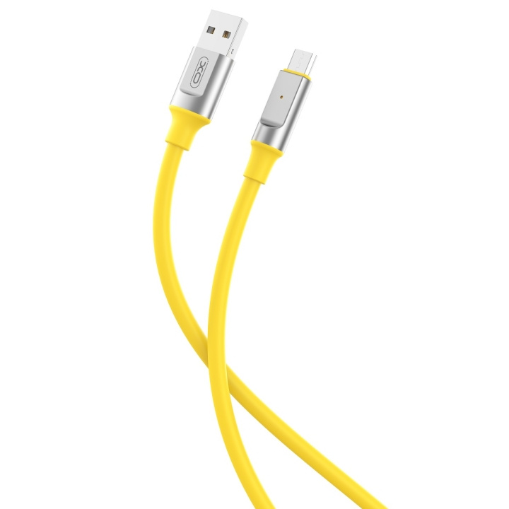 XO kabel NB251 USB - microUSB 1,0 m 6A gul in the group COMPUTERS & PERIPHERALS / Computer cables / USB / USB-C at TP E-commerce Nordic AB (C79263)