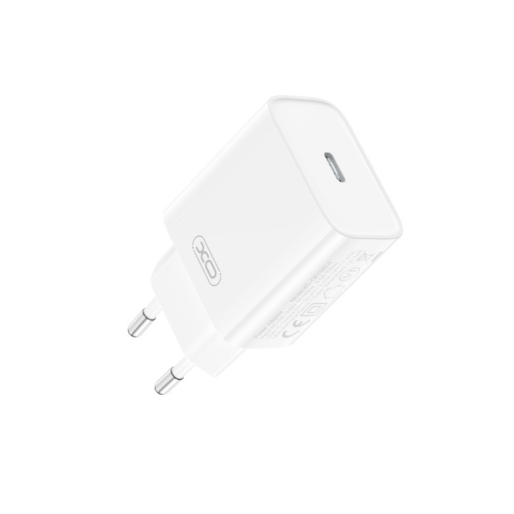 XO väggladdare CE15 PD 20W 1x USB-C vit in the group SMARTPHONE & TABLETS / Chargers & Cables / Wall charger / Wall charger USB-C at TP E-commerce Nordic AB (C79269)