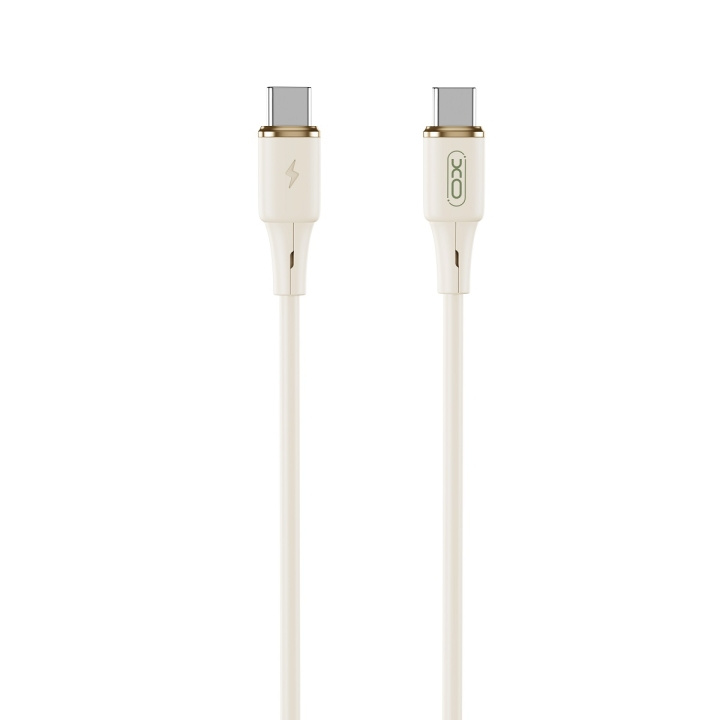 XO kabel NB-Q261 PD USB-C - USB-C 1m beige 60W in the group COMPUTERS & PERIPHERALS / Computer cables / USB / USB-C at TP E-commerce Nordic AB (C79321)