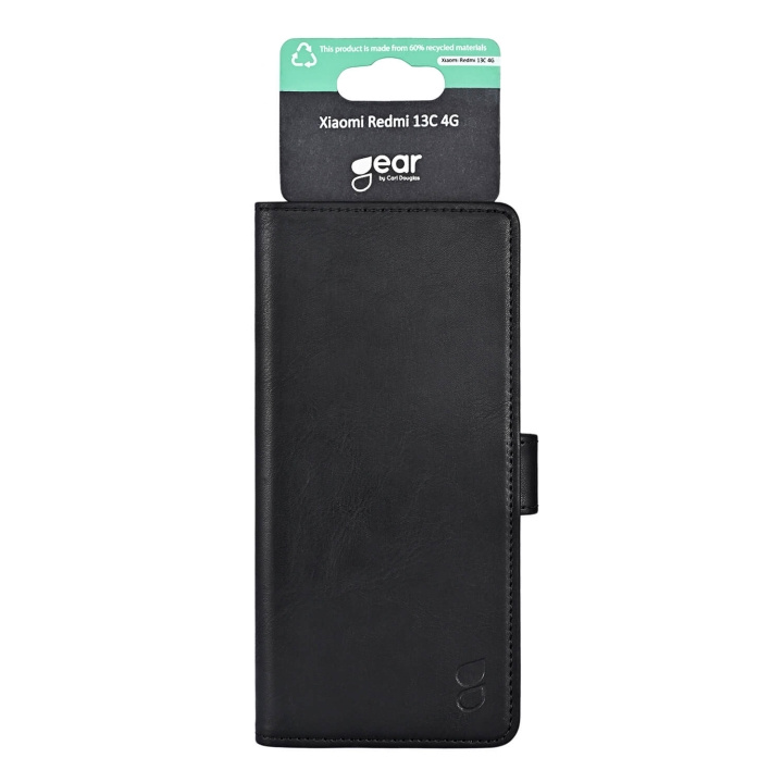 Gear Wallet Case 3 Card Slots Black - Xiaomi Redmi 13C 4G in the group SMARTPHONE & TABLETS / Phone cases / Xiaomi at TP E-commerce Nordic AB (C79384)