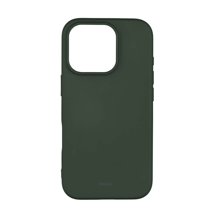 Onsala Mobilskal med Silikonkänsla Olive Green - iPhone 16 Pro in the group SMARTPHONE & TABLETS / Phone cases / Apple / iPhone 16 at TP E-commerce Nordic AB (C79404)