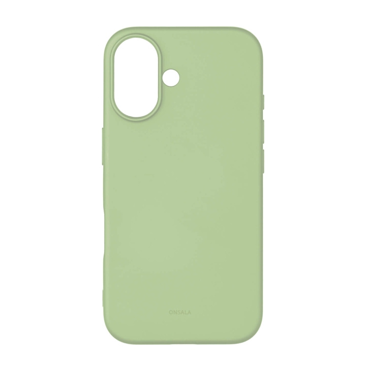 Onsala Phone Case with Silicone Feel Lime - iPhone 16 in the group SMARTPHONE & TABLETS / Phone cases / Apple / iPhone 16 at TP E-commerce Nordic AB (C79418)