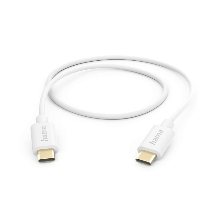 Hama Charging Cable USB-C to USB-C 1.0m White in the group COMPUTERS & PERIPHERALS / Computer cables / USB / USB-C at TP E-commerce Nordic AB (C79485)