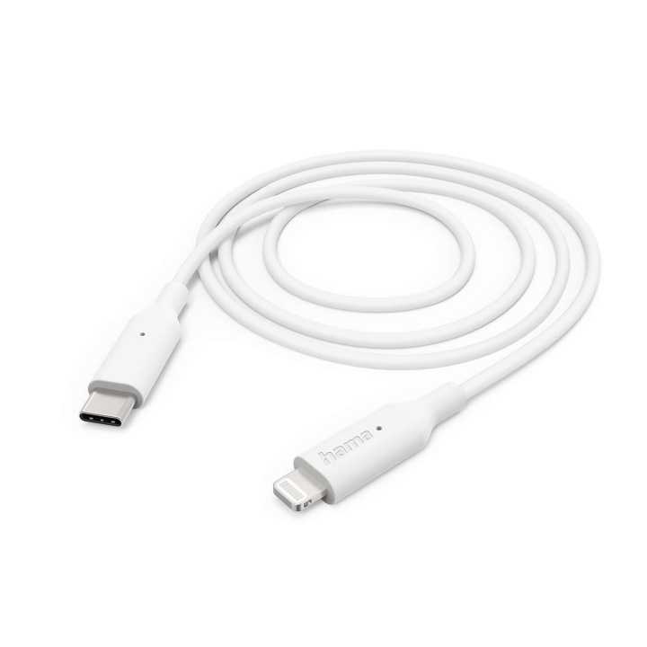 Hama Charging Cable USB-C to Lightning 1.0m White in the group SMARTPHONE & TABLETS / Chargers & Cables / Cables / Cables Lightning at TP E-commerce Nordic AB (C79486)