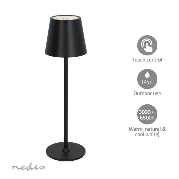 Nedis LED Table Lamp | LED | 1.8 W | 150 lm | 3000 - 6000 K | Black in the group HOME ELECTRONICS / Lighting / Floor standing lamps at TP E-commerce Nordic AB (C79504)