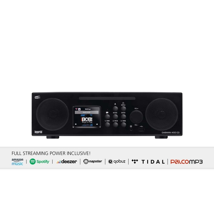 imperial DABMAN i450 CD Multifunctional Stereo Radio for DAB+ / FM / Internet Black in the group HOME ELECTRONICS / Audio & Picture / Home cinema, Hifi & Portable / Radio & Alarm clocks / Radio at TP E-commerce Nordic AB (C79506)