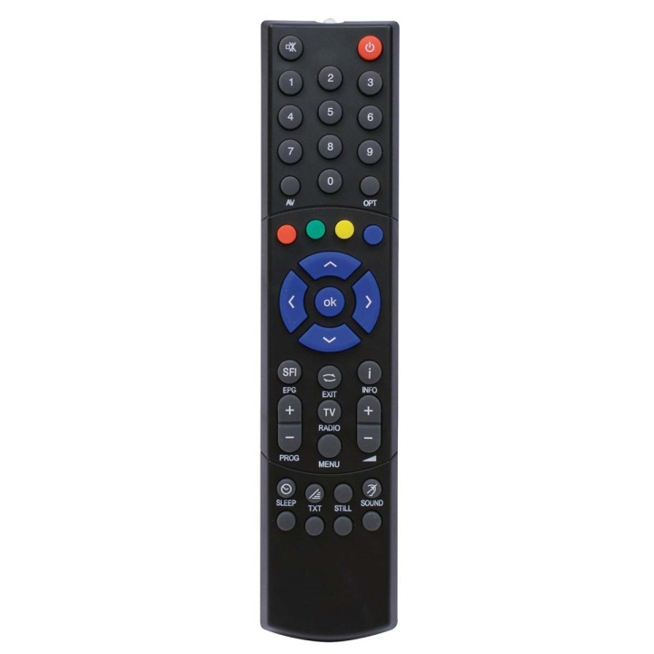 TELESTAR Remote Control TTS35AI alternative to TS35 Black in the group HOME ELECTRONICS / Audio & Picture / TV & Accessories / Remote controls at TP E-commerce Nordic AB (C79508)