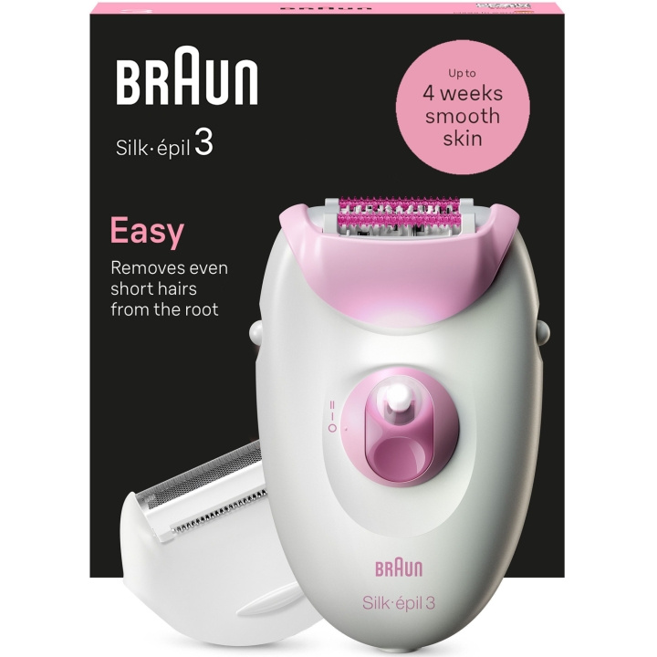 Braun Epilator Silk-épil 3 SE3-031 in the group BEAUTY & HEALTH / Hair & Styling / Hair removal / Epliators at TP E-commerce Nordic AB (C79531)