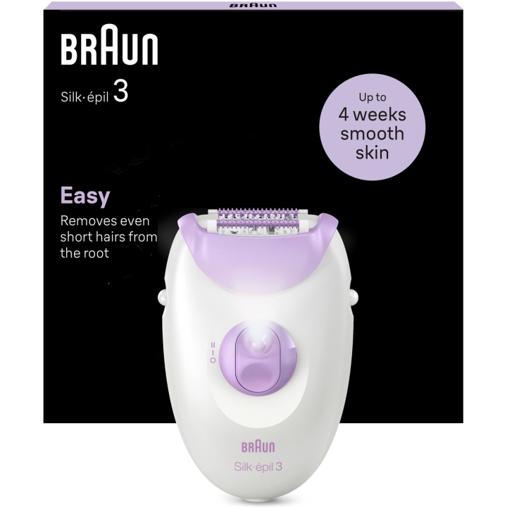 Braun Epilator Silk-épil 3 SE3-000 in the group BEAUTY & HEALTH / Hair & Styling / Hair removal / Epliators at TP E-commerce Nordic AB (C79532)