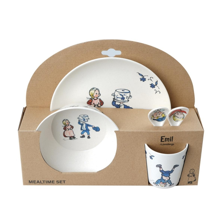 Barbo Toys Emil 100% Melamine 5 pcs package (plate, bowl, tumbler, 2 spoons) in the group TOYS, KIDS & BABY PRODUCTS / Eat & Drink / Children\'s tableware at TP E-commerce Nordic AB (C79750)