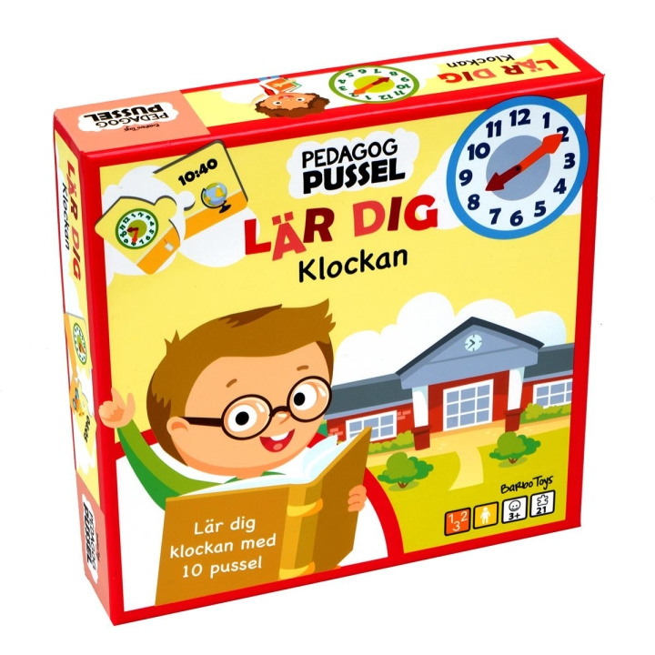 Barbo Toys Barbo Classic Pedagog Pussel Lär Dig Klockan (SE) in the group TOYS, KIDS & BABY PRODUCTS / Toys / Draw & Count at TP E-commerce Nordic AB (C79755)