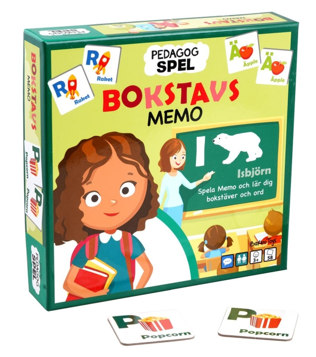 Barbo Toys Barbo Classic Pedagog Spel Bokstavsmemo (SE) in the group TOYS, KIDS & BABY PRODUCTS / Toys / Board games / Children\'s games at TP E-commerce Nordic AB (C79756)