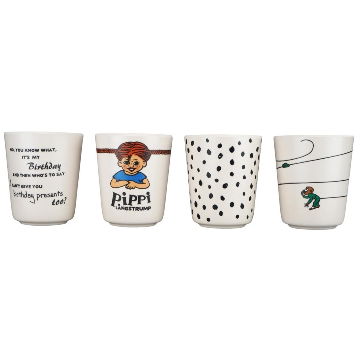 Barbo Toys Pippi 100% Melamine Tableware 4 Tumbler Set in the group TOYS, KIDS & BABY PRODUCTS / Eat & Drink / Baby bottle & Accessories at TP E-commerce Nordic AB (C79759)