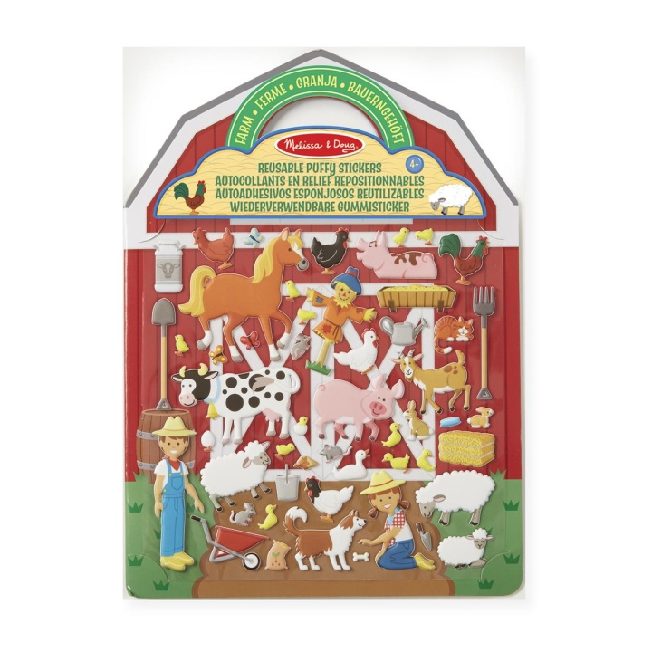 Melissa & Doug Reusable Puffy Stickers Playset Farm in the group TOYS, KIDS & BABY PRODUCTS / Toys / Crafts at TP E-commerce Nordic AB (C79760)