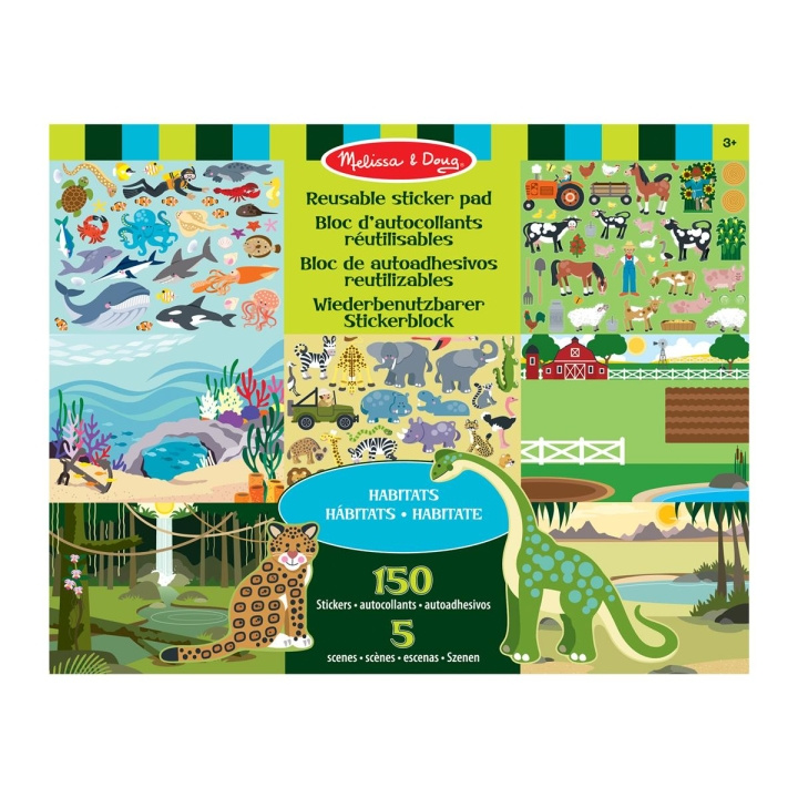 Melissa & Doug Reusable Stickers Pad Habitats in the group TOYS, KIDS & BABY PRODUCTS / Toys / Crafts at TP E-commerce Nordic AB (C79761)