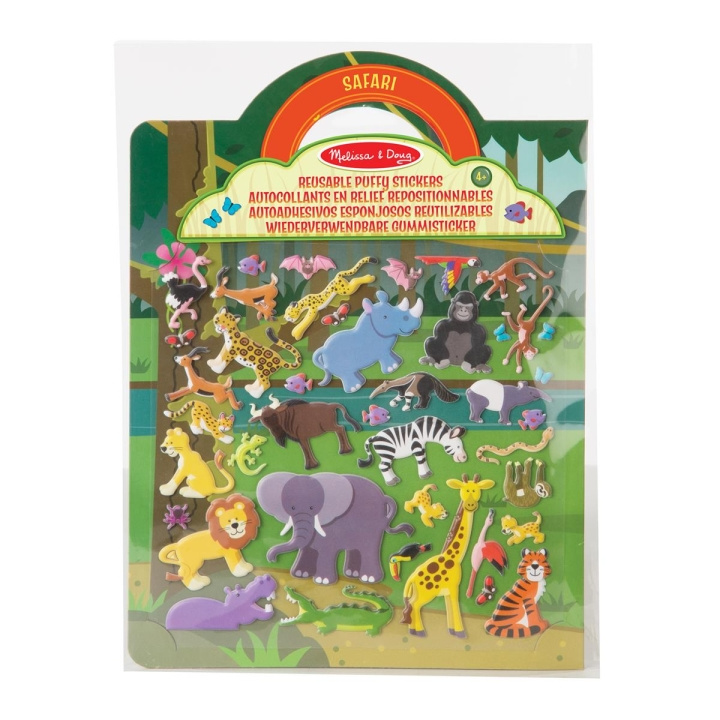 Melissa & Doug Reusable Puffy Stickers Playset Safari in the group TOYS, KIDS & BABY PRODUCTS / Toys / Crafts at TP E-commerce Nordic AB (C79762)