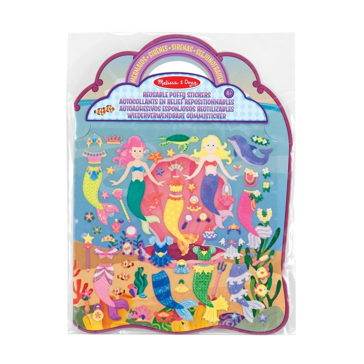 Melissa & Doug Reusable Puffy Stickers Playset Mermaid in the group TOYS, KIDS & BABY PRODUCTS / Toys / Crafts at TP E-commerce Nordic AB (C79763)