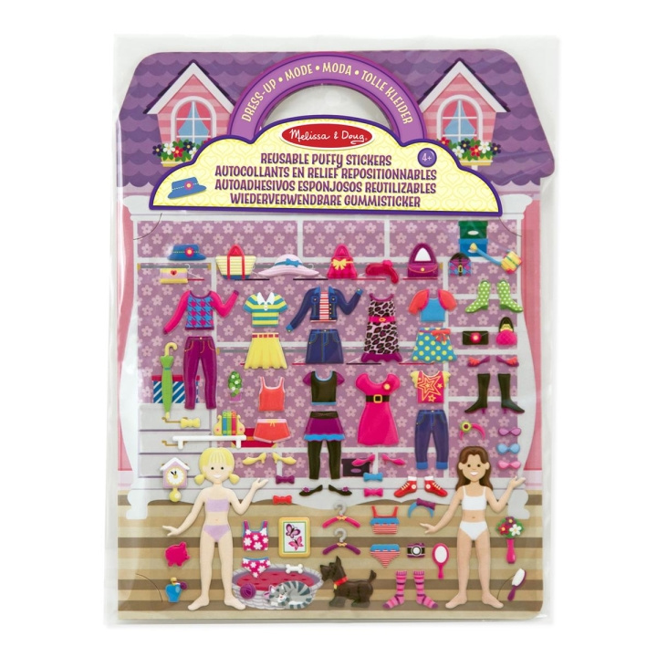 Melissa & Doug Reusable Puffy Stickers Playset Dress-Up in the group TOYS, KIDS & BABY PRODUCTS / Toys / Crafts at TP E-commerce Nordic AB (C79766)