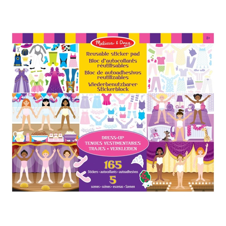 Melissa & Doug Reusable Stickers Pad Dress-Up in the group TOYS, KIDS & BABY PRODUCTS / Toys / Crafts at TP E-commerce Nordic AB (C79768)