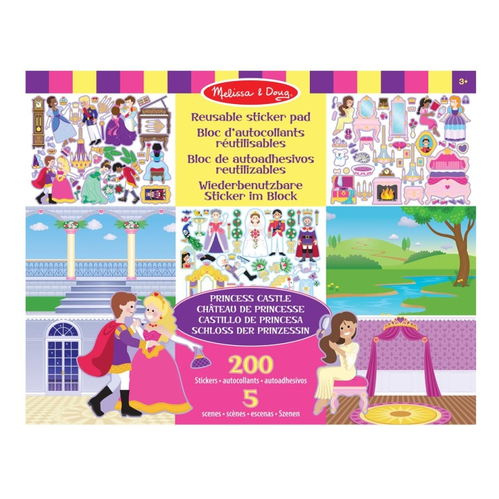 Melissa & Doug Reusable Stickers Pad Princess Castle in the group TOYS, KIDS & BABY PRODUCTS / Toys / Crafts at TP E-commerce Nordic AB (C79769)