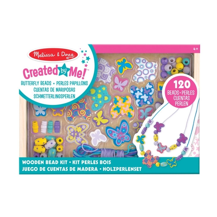 Melissa & Doug Created by Me! Wooden Bead Set Butterfly Beads in the group TOYS, KIDS & BABY PRODUCTS / Toys / Crafts at TP E-commerce Nordic AB (C79773)