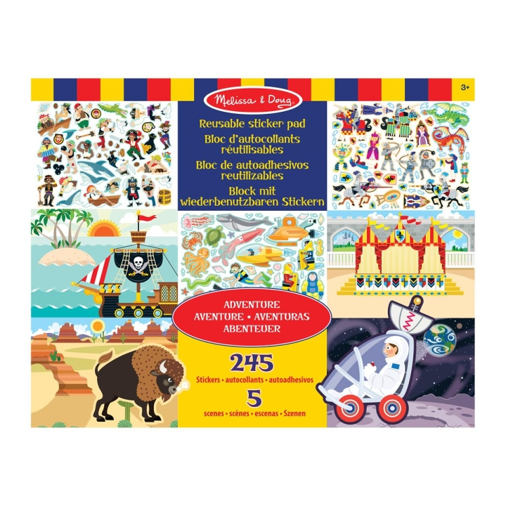 Melissa & Doug Reusable Stickers Pad Adventure in the group TOYS, KIDS & BABY PRODUCTS / Toys / Crafts at TP E-commerce Nordic AB (C79775)