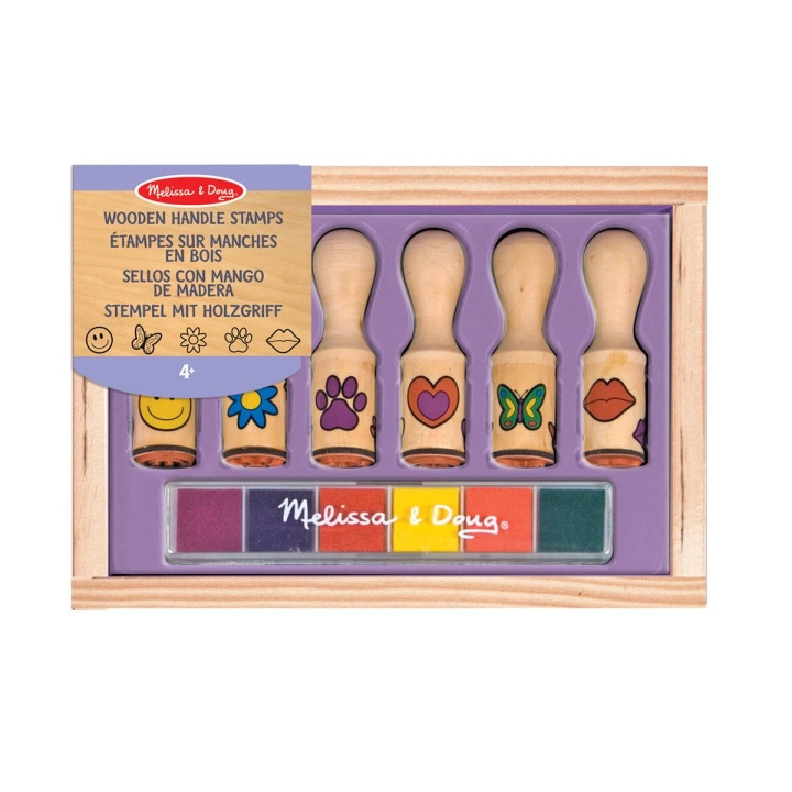 Melissa & Doug Wooden Handle Stamps in the group TOYS, KIDS & BABY PRODUCTS / Toys / Crafts at TP E-commerce Nordic AB (C79782)