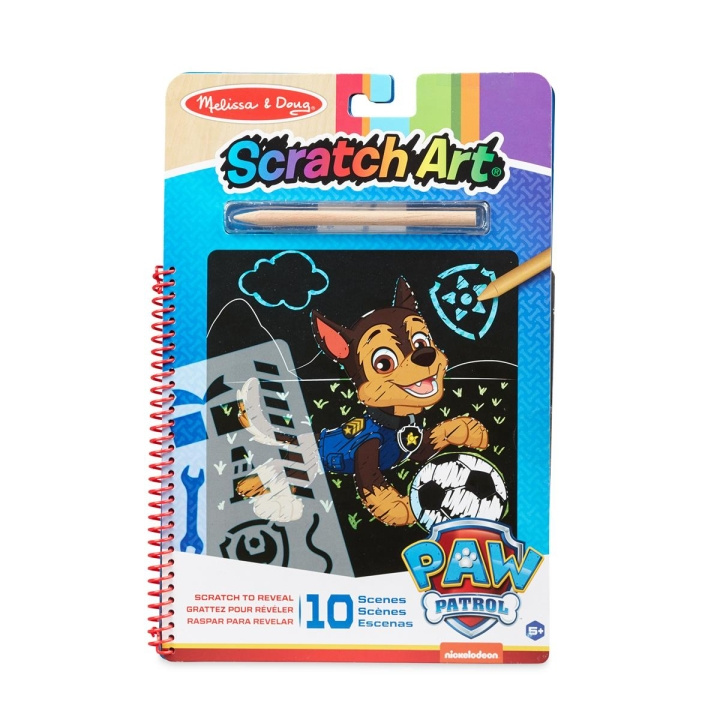 Melissa & Doug Scratch Art Pad Paw Patrol Chase in the group TOYS, KIDS & BABY PRODUCTS / Toys / Crafts at TP E-commerce Nordic AB (C79783)