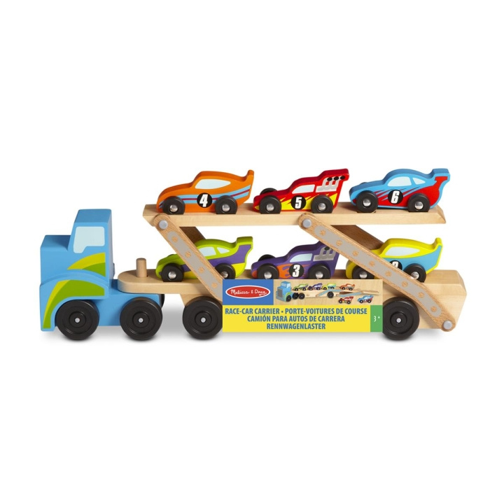 Melissa & Doug Wooden Cars Race-Car Carrier in the group TOYS, KIDS & BABY PRODUCTS / Toys / Toy cars at TP E-commerce Nordic AB (C79786)