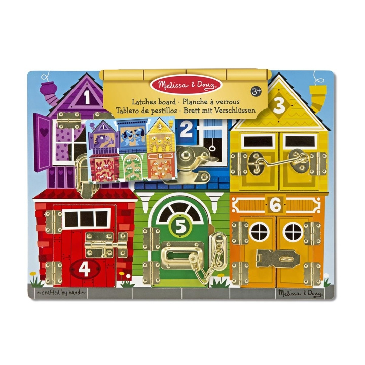 Melissa & Doug Wooden Activity Board Latches in the group TOYS, KIDS & BABY PRODUCTS / Baby toys / Activity toys at TP E-commerce Nordic AB (C79789)