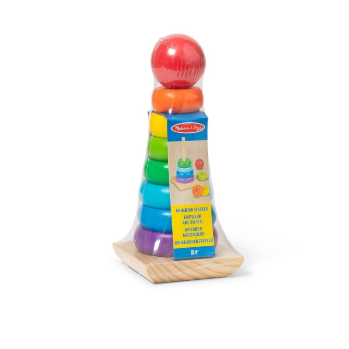 Melissa & Doug Wooden Stacker Rainbow in the group TOYS, KIDS & BABY PRODUCTS / Baby toys / Activity toys at TP E-commerce Nordic AB (C79792)