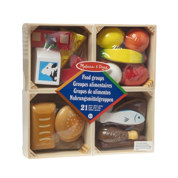 Melissa & Doug Food Play Wooden Food Groups in the group TOYS, KIDS & BABY PRODUCTS / Toys / Kitchen toys at TP E-commerce Nordic AB (C79798)