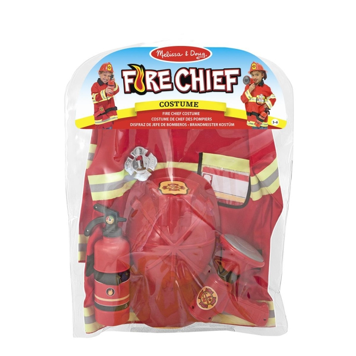 Melissa & Doug Role Play Costume Set Fire Chief in the group TOYS, KIDS & BABY PRODUCTS / Toys / Masquerade costumes at TP E-commerce Nordic AB (C79799)