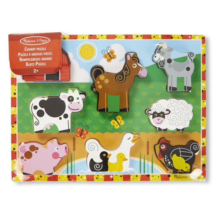 Melissa & Doug Wooden Chunky Puzzle Farm in the group TOYS, KIDS & BABY PRODUCTS / Toys / Puzzles at TP E-commerce Nordic AB (C79812)