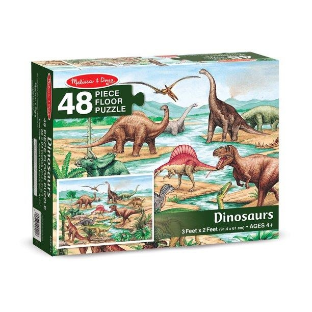 Melissa & Doug 48 pcs Floor Puzzle Dinosaurs in the group TOYS, KIDS & BABY PRODUCTS / Toys / Puzzles at TP E-commerce Nordic AB (C79816)