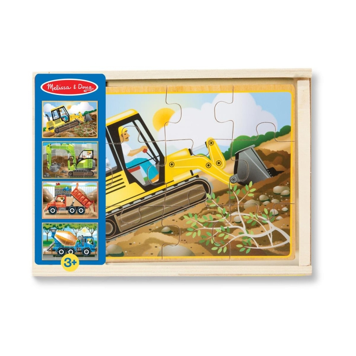 Melissa & Doug Wooden Puzzles in a Box Construction in the group TOYS, KIDS & BABY PRODUCTS / Toys / Puzzles at TP E-commerce Nordic AB (C79817)